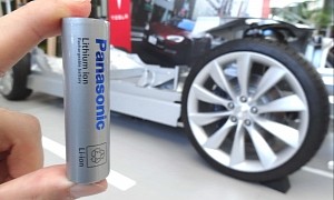 Panasonic Teams With Tesla to Produce Next-Generation EV Batteries, Shows First Prototypes
