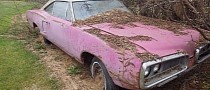 Panther Pink 1970 Dodge Coronet Was Left to Rot in the Woods, Gets Second Chance