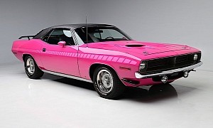 Panther Pink 1970 Plymouth 'Cuda Is an Amazing Piece of Metal, But Still a Pink Car