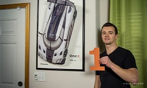 Papercraft Artist Makes McLaren P1 and Koenigsegg One:1, Then Destroys Them