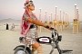 Paris Hilton Attended Burning Man 2022 With a Shiny Outfit and a Super73 Electric Bike