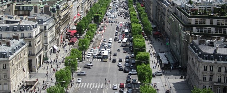 Avenue des Champs-Élysées view from the Arc de Triomphe