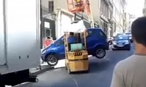 Park Stupidly and You Get the Forklift in France
