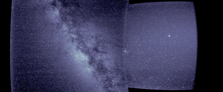 The Milky Way as seen by the Parker Solar Probe