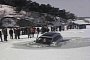 Passenger Barely Escaped out of Sinking Audi Q7 After the Thin Ice Broke