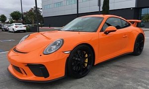 Pastel Orange 2018 Porsche 911 GT3 Looks Exotic
