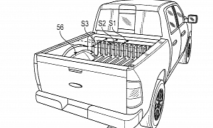 Patents Show Combustion Engine Disguised as Bed Toolbox for Electric Ford F-150