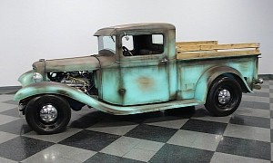 Patina 1934 Ford Pickup Hides a Surprise in the Icebox at the Back