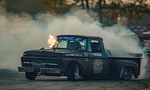 Patina 1964 Ford F-100 Is Actually an Ultra-Wild 1,000 HP Twin-Turbo Drift Truck