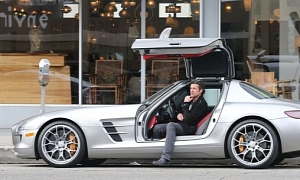 Patrick Dempsey Spotted in Mercedes SLS AMG