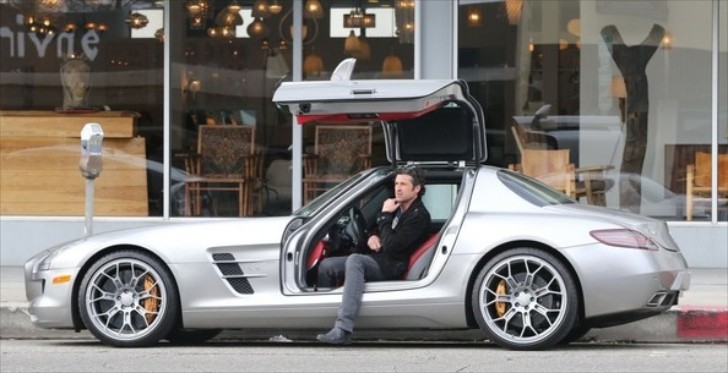Patrick Dempsey in his new supercar