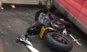 Pedestrians Stop Thieves From Stealing a Panigale In London