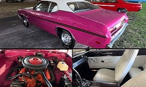 Perfectly Restored 1970 Plymouth Duster in Moulin Rouge Is Pure Eye Candy, Rare Too