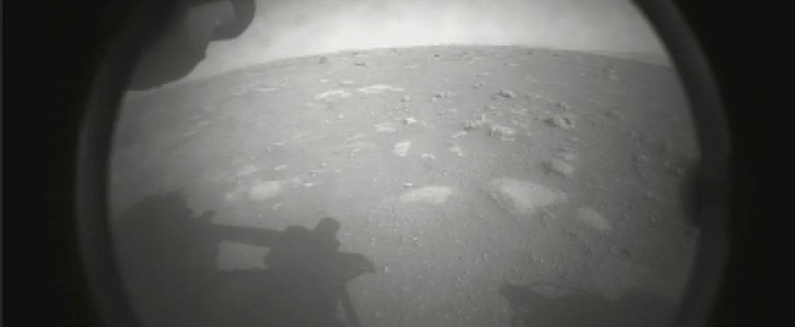 First image of Mars sent home by Perseverance