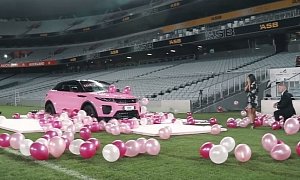 Personal Trainer Proposes with Pink Evoque Cabrio, Helicopter Ride, Diamond Ring