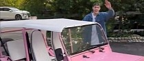 Pete Davidson Takes North West Out for a Drive in Kim's Pink Moke