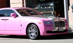 Petra Ecclestone Drives a Pink Rolls