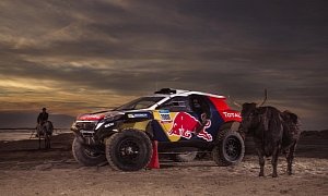 Peugeot 2008 DKR Shows Red Bull Livery Ahead of Dakar 2015 Debut