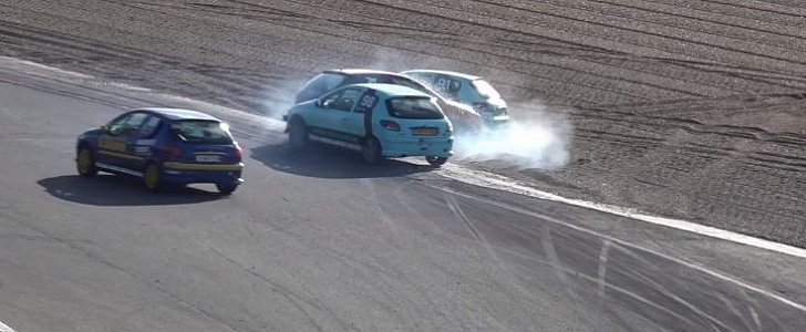 Peugeot 206 Triple Crash