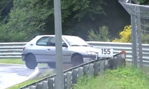 Peugeot 306, BMW M3 Crash at 'Ring