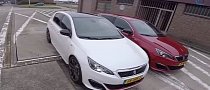 Peugeot 308 GTi 250 and 270 Models Frolick on the Autobahn