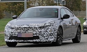 Peugeot 508 Getting Nip and Tuck, Facelifted Mid-Size Sedan and Wagon Spied While Testing