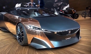 Peugeot Builds Supecar Out of Copper, Carbon Fiber and Paper