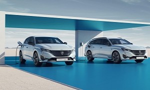 Peugeot Unveils Fully Electric e-308 and e-308 SW Models, Available Next Year