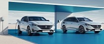 Peugeot Unveils Fully Electric e-308 and e-308 SW Models, Available Next Year