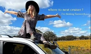 Phoebe Burgess Drives Toyota Land Cruiser on Her Way to Tamworth Country Music Festival