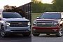 Photo Comparison: 2021 Chevrolet Suburban vs 2014 Chevrolet Suburban