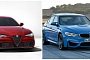 Photo Comparison: BMW F80 M3 vs Alfa Romeo Giulia QV