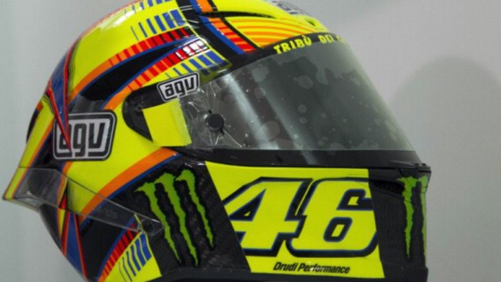 Rossi's Actual Racing Helmet