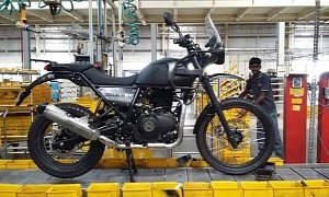 Photos of the Royal Enfield Himalayan in Production Form Leaked