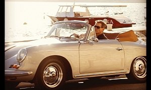 Pierce Brosnan Drives a Porsche 356 in November Man Movie