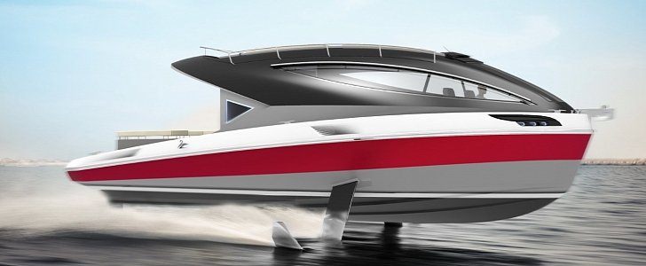 The F33 Spaziale Yacht is a rocket on water, fully customizable
