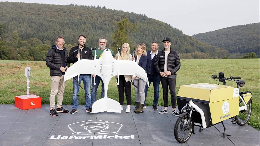 Wingcopter drones and e-cargo bikes will be part of the LieferMichel project