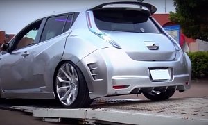 Pimped-Up Nissan Leaf on Forgiato Wheels Takes us Back To NFS Underground Times