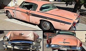 Pink 1955 Studebaker President Abandoned for 30 Years Runs, Drives, and Needs a New Home