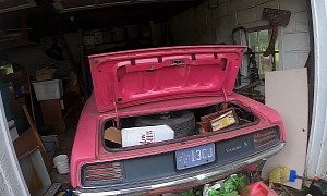 Pink 1970 Plymouth 'Cuda Spent Decades in Hiding, Big-Block Surprise Under the Hood