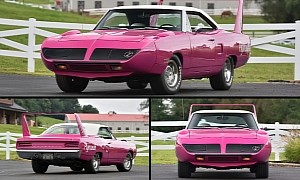 Pink 1970 Plymouth Superbird Wasn't Born This Way, but It Looks Fabulous