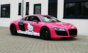 Pink Audi R8 V10 Hello Kitty Loves You!