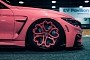 Pink BMW M4 With Heart-Shaped Wheels Became a Glorious Valentine's Day Fail