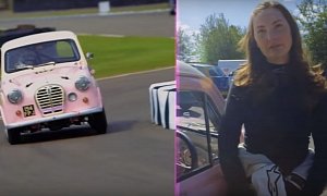 Pink Floyd's Nick Mason Sees His Daughter Racing Ridiculously Pink 34 HP Austin