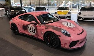 Pink Pig 2018 Porsche 911 GT3 Touring Package Is a Truffle Sniffer Tribute
