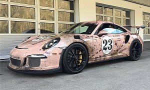 Pink Pig Porsche 911 GT3 RS Is a "Rusty" Tribute to the Infamous 917/20 Racecar