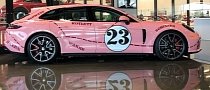 Pink Pig Porsche Panamera Turbo Sport Turismo Looks The Part