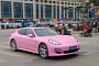 Pink Porsche Panamera in China