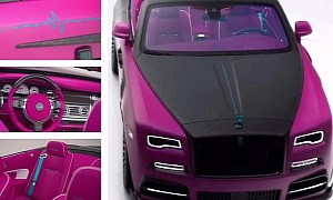 Pink Rolls-Royce Dawn With Mansory Goodies Is a Veritable Barbiemobile