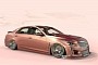 Pink, Slammed Cadillac CTS-V Thinks a 1950s Custom Look Will Fit the Modern Age
